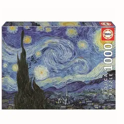 Carletto 9219263 - Educa, Vincent Van Gogh, Sternennacht, Puzzle, 1000 Teile