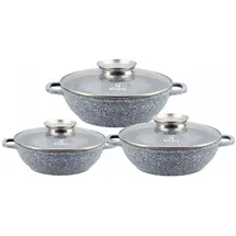 klönberg Topf-Set 6-tlg. 2 x 24 cm rund + 1 x 3,9 L + 1 x 4,8 L