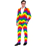 w widmann milano party fashion - Party Anzug Herren, Set mit Jackett und Hose, 80er Jahre Kostüm für Karneval und Festival