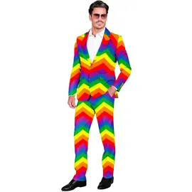 w widmann milano party fashion - Party Anzug Herren, Set mit Jackett und Hose, 80er Jahre Kostüm für Karneval und Festival