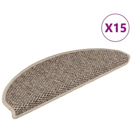 vidaXL Stufenmatte 65 x 21 cm Dunkelbeige