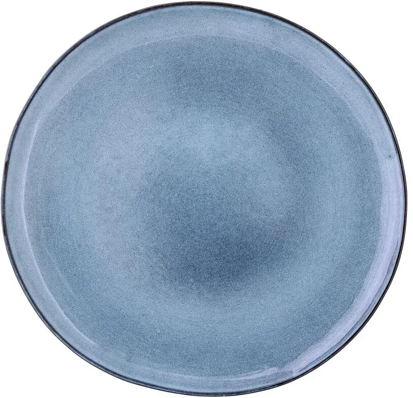 Bloomingville Sandrine Teller, Blue, Steingut