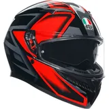 AGV K3 Compound Helm, schwarz-rot, Größe 2XL für Männer