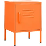 vidaXL Nachttische 2 Stk Orange 35x35x51 cm Stahl