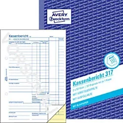 AVERY Zweckform Kontobuch 317 DIN A5 14,7 x 21 x 0,87 cm 10 Stück