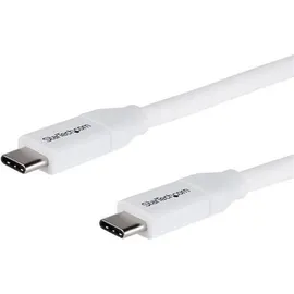 Startech StarTech.com USB-C Usb-C Cable W/ 5A Pd - M/M - White - 4 M (13 Ft.), USB2C5C4MW