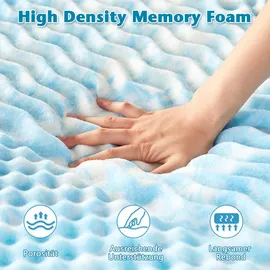 Wenta Gel-Memory-Schaum Topper 140 x 200 cm Blau