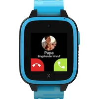 XPLORA XGO3 2. Generation, inkl. Freenet SIM Kinder Smartwatch Silikon, Langer Teil: 112 x 20 mm, kurzer 83 Blau