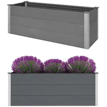 vidaXL Garten-Hochbeet WPC 150 x 50 x 54 cm Grau