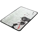 Badematte fünf Katzen