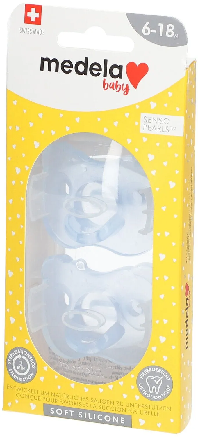 Medela Baby Soft Silikon Schnuller Soft 6-18 Monate DUO 2 Schnuller