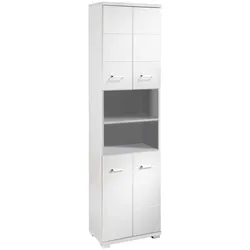 Hochschrank ''Nebraska'', Weiß Hochglanz