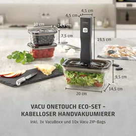 CASO Design Caso Vacu OneTouch Eco-Set Handvakuumierer inkl. Zubehör