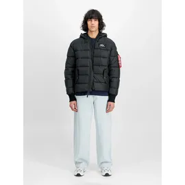 Alpha Industries Hooded Puffer schwarz 2XL