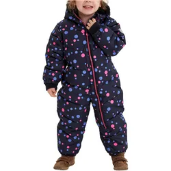 Schneeoverall KILLTEC "Karter Mini", Kinder, Gr. 86/92, Normalgrößen, blau (navy), Oberstoff: 100% Polyester, Futter: 100% Polyester, Wattierung: 100% Polyester, sportlich, Overalls, Schneeanzug: wasserabweisend, winddicht, warm, leicht anzuziehen