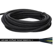 Lapp Lapp, Kabelleitung, 10 Meter 0021901 Ölflex Robust 210 Allwetter Steuerleitung 4x0,75 mm2 ohne Schutzleiter I Aussen (10 m)