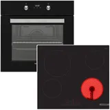 vestel / bosch Vestel Herdset Backofen Teleskopauszug + Bosch Glaskeramik Kochfeld PowerBoost