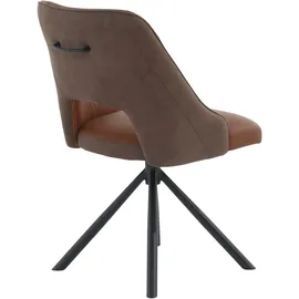 Jockenhöfer Drehstuhl Milo Leder braun 2er Set