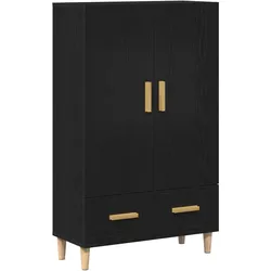 vidaXL Hochboard in Schwarz Eiche, 70x31x115 cm, Hergestellt aus Holzwerkstoff