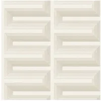 Profhome Re521071-di 3D Tapete Geometrisch Glänzend Creme Rein-weiß Perl-weiß 5,33 m2
