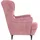 vidaXL Ohrensessel mit Hocker Samt 81 x 96 x 90 cm Rosa