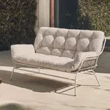 MCW 2er-Sofa 220 x 0 x 0 cm Hellgrau/Beige