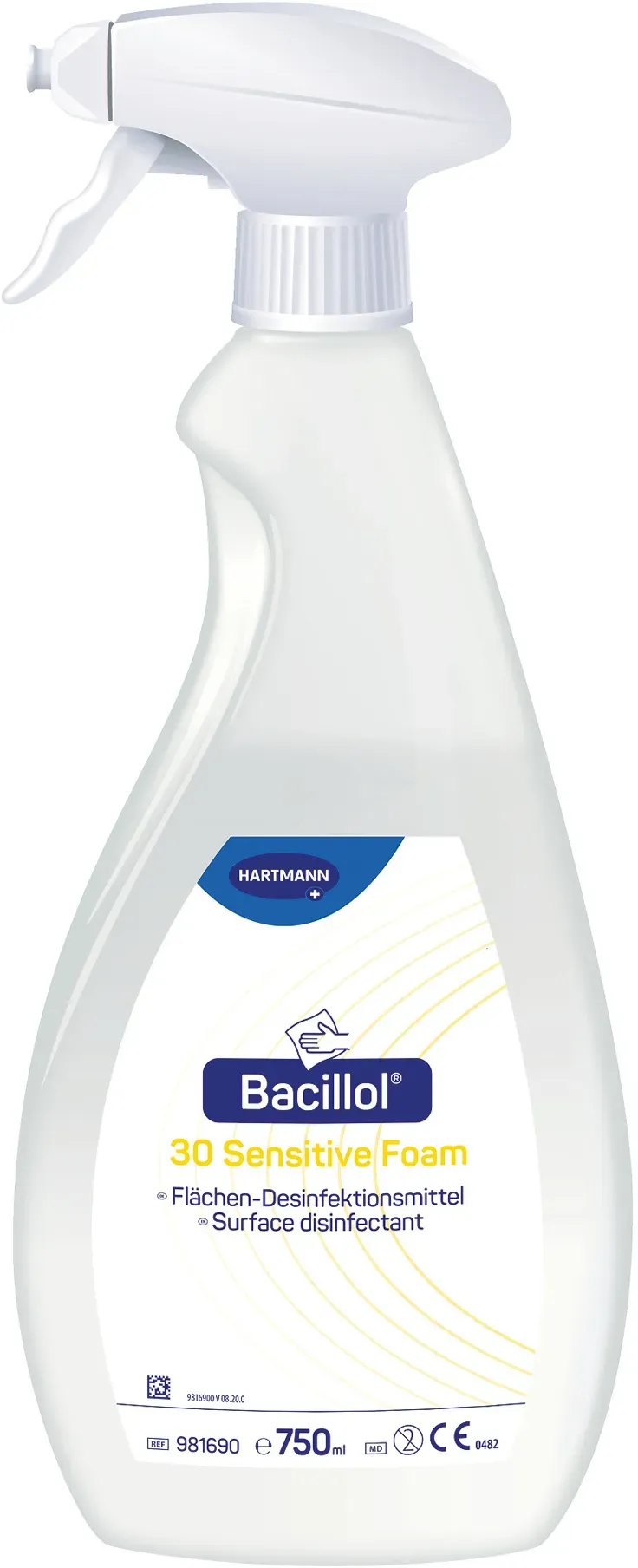 Bode Bacillol 30 Sensitive Foam gering-alkoholisches Desinfektionsmittel 8 x 750 ml Flaschen