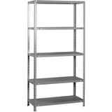 Simon Rack SimonRack Schwerlastregal, Lagerregal, 180x90x40 Metallregal, Kellerregal, Biegestelle 75 kg, 5 Fachböden, Grau - Advantage