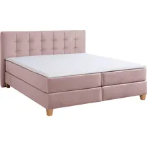 Home Affaire Boxspringbett HOME AFFAIRE "Moulay", lila (flieder), B:174cm L:231cm, Komplettbetten, Boxspringbett, inkl. Topper, in Überlänge 220 cm, 3 Härtegrade, auch in H4
