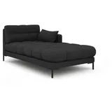 Micadoni Chaiselongue, Dunkelgrau, Textil, 102x75x185 cm, Hergestellt in Europa, Wohnzimmer, Sessel, Relaxliegen