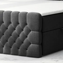 m-punkt Oxford 180 x 200 cm Schwarz