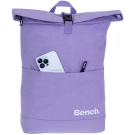 Sieber Kurierrucksack Damen Mädchen Freizeitrucksack Bench Classic Rucksack Laptoprucksack 64180 + Trinkflasche Bagboom® - Lila