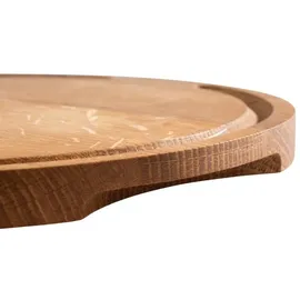 Assheuer & Pott APS 756 Servierbrett PIZZA aus Eichenholz, Ø 29 cm,