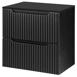 [en.casa] Waschtischunterschrank Skelbolu 60,4 x 59,5 x 40 cm Schwarz