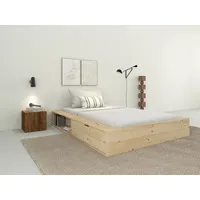 Home Affaire Stauraumbett »Erno, Massivholzbett, Futonbett, 275KG belastbar«, (Breite/