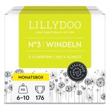 LILLYDOO hautfreundliche Windeln Gr. 3 (6-10 kg), Monatsbox (176 Windeln) (FSC-Mix)