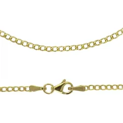 Panzerkette »Schmuck Geschenk Gold 333 oder 585 Collierkette in mehreren Breiten«, Made in Germany, 64691259-60 gelbgoldfarben