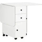 Homcom Klapptisch 120 x 60 x 76,5 cm Weiß