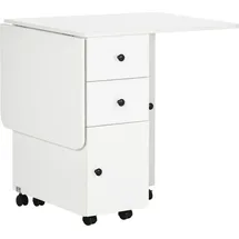 Homcom Klapptisch 120 x 60 x 76,5 cm Weiß