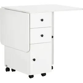 Homcom Klapptisch 120 x 60 x 76,5 cm Weiß