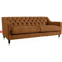 Konsimo® 3-SITZER-SOFA, Dunkelorange, Holz, 192x78x80 cm, Wohnzimmer, Sofas &