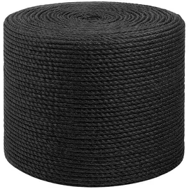 vidaXL Seil Jute Schwarz 100 m x 2 mm
