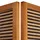 Homestyle4u Paravent Raumteiler Innen 4 teilig Sichtschutz Trennwand Bambus Holz Braun