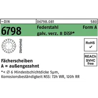 Industrial Quality Supplies DIN 6798 Fächerscheibe Federstahl Form A