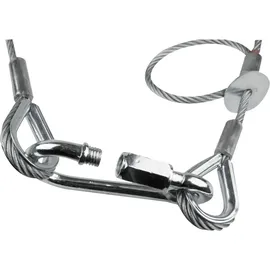 SAVEKING Safety Cable 5 mm - BGV-C1 WLL: 60 kg - 100 cm - Silber