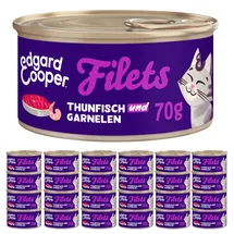 edgard & cooper® Wildfang-Thunfisch & Garnele 24 x 70 g