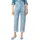 MAC Baggy Straight Jeans in Hellblauer Waschung-D36