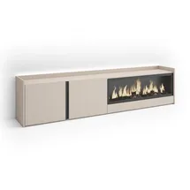 SKRAUT HOME Lowboard 212x50x35 cm Beige Holzwerkstoff