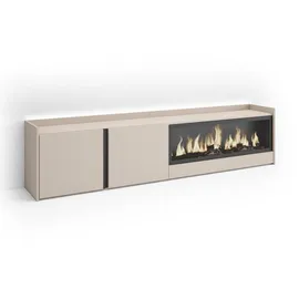 SKRAUT HOME Lowboard 212x50x35 cm Beige Holzwerkstoff