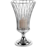 Fink Windlicht ALLEGRA Edelstahl/Glas Silberfarben